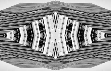 Abstracted Ark Quad B BW